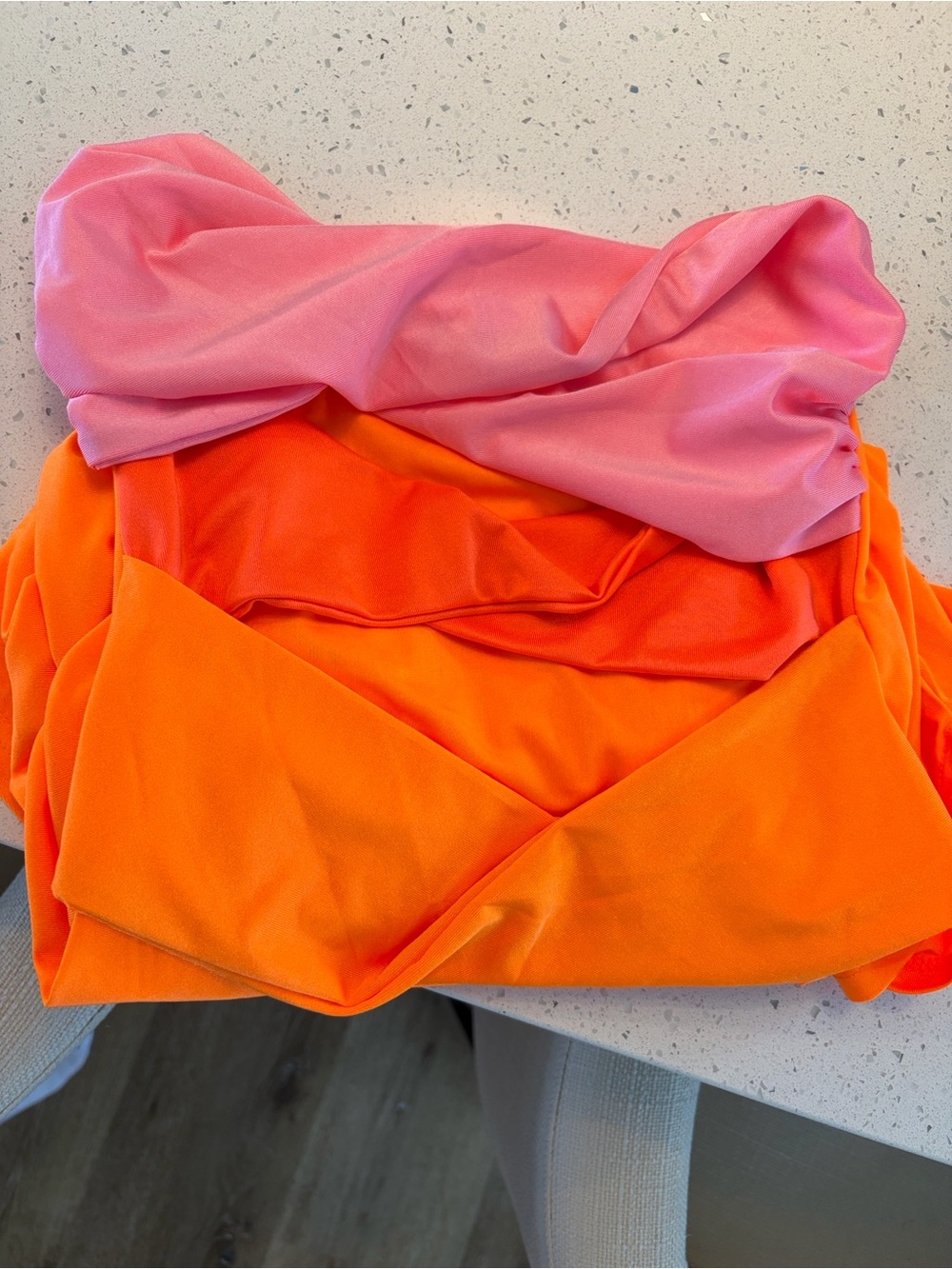 Amazon Strapless Pink and Orange Cutout Maxi Dress - Picture 5 of 5